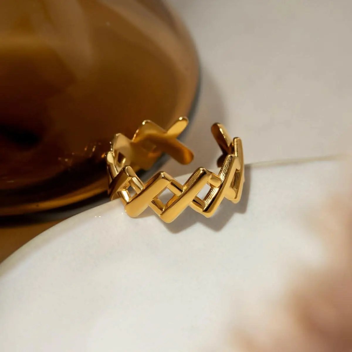 Stainless steel cutout ring - adjustable - Love Salve